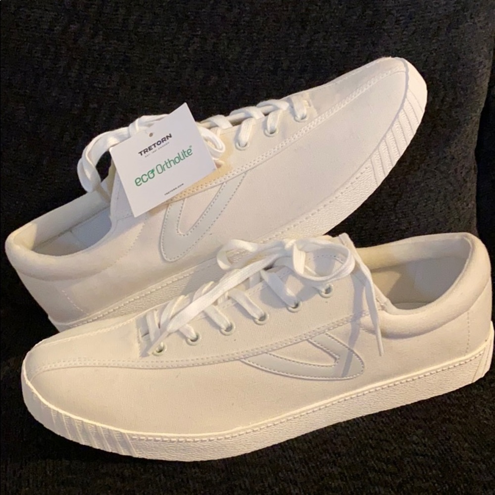 Tretorns Canvas White *New w/tags